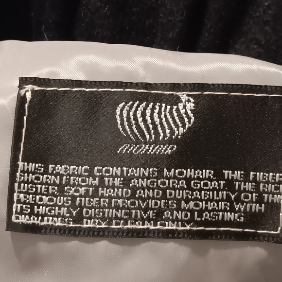 Dolores Unique Fleece Mohair Angora Jacket Black- Gray Sz XL/XXL Unisex - Picture 5 of 12